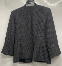 Load image into Gallery viewer, Tahari Womens Arthur S. Levine Black White Tweed Long Sleeve Blazer Size 10P