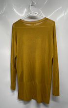 Load image into Gallery viewer, H&M Womens Mustard Knitted Long Sleeve High-Low Hem Pullover Sweater Size Small