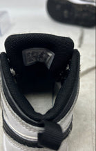 Load image into Gallery viewer, Nike Boys Air Jordan 1 DQ8425-132 White Black Leather Sneakers Shoes Size 8C
