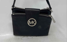 Load image into Gallery viewer, Michael Kors Womens Fulton Black Pebble Leather Adjustable Strap Crossbody Bag