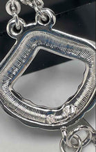 Load image into Gallery viewer, Authentic Swarovski Women's Silver Tone Pavé Crystal Accent Necklace