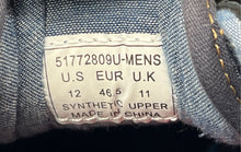 Load image into Gallery viewer, Levis Mens Blue Lace-Up Low Top Round Toe Denim Sneaker Shoes Size 12