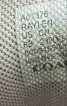 Load image into Gallery viewer, Coach Womens Raylen A01378 White Leather Low Top Lace-Up Sneaker Shoes Size 6B