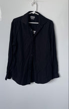 Load image into Gallery viewer, Michael Kors Mens Black Long Sleeve Slim Fit Dress Shirt Size M 15.5 32/33