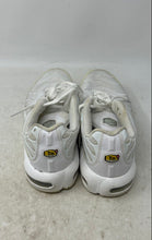 Load image into Gallery viewer, Nike Boys Air Max Plus CW7044-100 White Low Top Lace-Up Sneakers Shoes Size 6.5