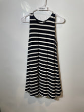 Load image into Gallery viewer, Old Navy Womens Black White Striped Sleeveless Round Neck Swing Dress Size PS