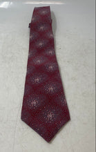 Load image into Gallery viewer, DiMatri New York-Milano Mens Red Abstract Heart Print Silk Pointed Tie