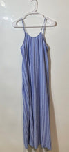 Load image into Gallery viewer, A New Day Womens Blue Striped Print Adjustable Spaghetti Strap Maxi Dress Size S