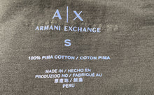 Load image into Gallery viewer, Armani Exchange Mens Blue Short Sleeve Crew Neck Pullover Graphic T-Shirt Size S