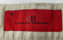 Load image into Gallery viewer, Authentic Carolina Herrera Womens Beige Regular Fit Trouser Pants Size EUR 32
