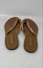 Load image into Gallery viewer, Lauren Ralph Lauren Womens Beige Open Toe Slip-On Flip Flop Sandals Size 9B