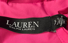 Load image into Gallery viewer, Lauren Ralph Lauren Womens Hot Pink Long Sleeve Pockets Full-Zip Raincoat Size S