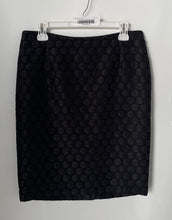 Load image into Gallery viewer, Kasper Womens Black Polka Dot Back Slit Straight & Pencil Skirt Size 8P