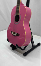 Load image into Gallery viewer, Delentante Daisy Rock Pink 6 String Right Handed Beginner Acoustic Guitar