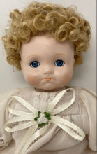 Load image into Gallery viewer, Colony Crafted Blonde Curly Hair And Blue Eyes Bisque Porcelain Doll