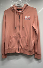 Load image into Gallery viewer, Armani Exchange Womens Peach Long Sleeve Regular Fit Full-Zip Hoodie Size S
