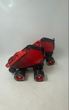 Load image into Gallery viewer, Rocket Unisex Kids Red Black Lace-Up Sporting Roller Skates Size 12