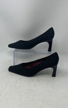 Load image into Gallery viewer, Jaime Mascaro Womens Black Square Toe Slip-On Pump Heels Size 38