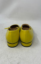 Load image into Gallery viewer, Clizia Womens Yellow Round Toe Block Mary Jane Ballet Flats Size 39