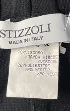 Load image into Gallery viewer, Stizzoli Italy Womens Black Flat Front Straight Leg Dress Pants Size 52
