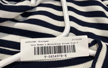 Load image into Gallery viewer, Zara Womens White Black Striped Short Sleeve Cropped Pullover Sweater Size Sz S