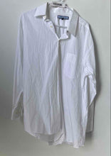 Load image into Gallery viewer, Tommy Hilfiger Mens White Cotton Long Sleeve Collared Dress Shirt Size Large