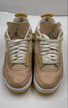 Load image into Gallery viewer, Authentic Nike Womens Air Jordan 4 Retro Shimmer Beige Sneakers Shoes Size 6.5