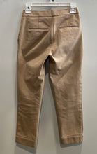 Load image into Gallery viewer, Ann Taylor Womens Cream Flat Front Cuffed Hem Straight Leg Ankle Pants Size 00P