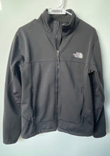 Load image into Gallery viewer, The North Face Mens Black Long Sleeve Pockets Full-Zip Softshell Jacket Size S