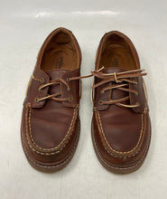 Load image into Gallery viewer, Sperry Top-Sider Boys AO Twisted Lug Brown Leather Moc Toe Boat Shoes Size 6.5M
