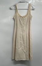 Load image into Gallery viewer, Nanette Lepore Womens Beige Sleeveless Back Zip Round Neck A-Line Dress Size 2
