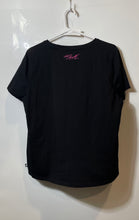 Load image into Gallery viewer, Karl Lagerfeld Paris Womens Black Short Sleeve Pullover T-Shirt Size L