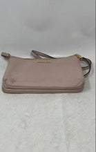 Load image into Gallery viewer, Michael Kors Womens Pink Pebbled Leather Double Zip Jet Set Crossbody Purse