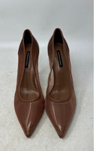 Load image into Gallery viewer, BCBGMAXAZRIA Womens Brown Pointed Toe Slip-On Stiletto Pump Heels Size 8