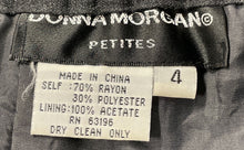 Load image into Gallery viewer, Donna Morgan Womens Gray Back Zip Knee Length Straight & Pencil Skirt Size 4