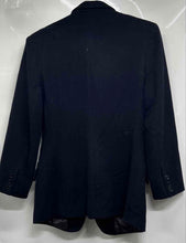 Load image into Gallery viewer, Vertigo Womens Dark Blue Long Sleeve Notch Lapel Three-Button Blazer Size M