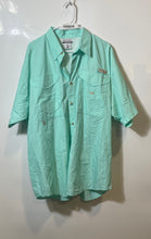Load image into Gallery viewer, Columbia Mens Green Cotton Short Sleeve Front Pockets Button-Up Shirt Size XL