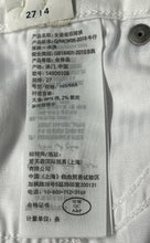 Load image into Gallery viewer, Abercrombie & Fitch Womens White Denim Mid Rise Cuffed Cut-Off Shorts Size 27/4R