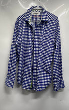 Load image into Gallery viewer, Robert Graham Mens Blue Printed Long Sleeve Collared Button-Up Shirt Size XL