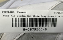Load image into Gallery viewer, Nike Mens Air Jordan 7 Retro 304775-120 White Gray Lace-Up Sneakers Shoes Sz 15