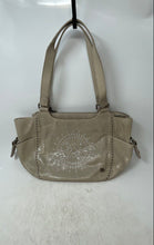 Load image into Gallery viewer, The Sak Womens Beige Leather Whipstitch Double Handle Shoulder Handbag