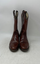 Load image into Gallery viewer, Laredo Unisex Brown Genuine Leather Pull-On Round Toe Cowboy Western Boots Sz 6M
