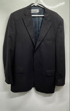 Load image into Gallery viewer, Bianconi Uomo Mens Black Wool Single-Breasted Long Sleeve Tuxedo Blazer Size 44L