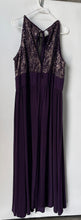 Load image into Gallery viewer, Avenue Womens Dark Purple Lace Bodice Sleeveless Pleated Maxi Dress Size 22