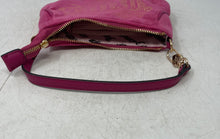 Load image into Gallery viewer, Juicy Couture Womens Pink Gold Heart Shape Studded Zipper Shoulder Handbag