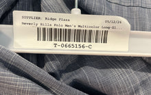 Load image into Gallery viewer, Beverly Hills Polo Club Mens Blue Fine Stripes Long Sleeve Button-Up Shirt Sz XL