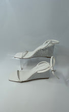 Load image into Gallery viewer, Madden Girl Womens Monet MONE01J1 White Ankle Strap Wedge Sandals Size 10 M