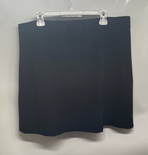 Load image into Gallery viewer, Express Womens Black Asymmetrical Hem Wrap-Style Button Front Mini Skirt Size 18