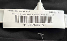Load image into Gallery viewer, Calvin Klein Mens Black Modern Fit Flat Front Straight Leg Dress Pants Size 12