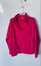 Load image into Gallery viewer, Columbia Womens Pink Long Sleeve Pockets Full-Zip Fleece Jacket Size XL